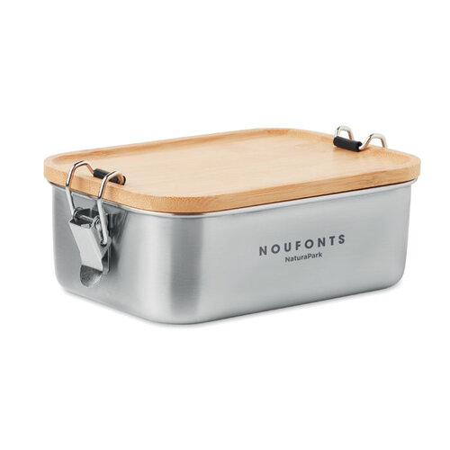 RVS lunchbox 750ML Sonabox (MO6301) met logo