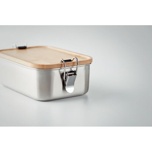 RVS lunchbox 750ML Sonabox (MO6301) met logo