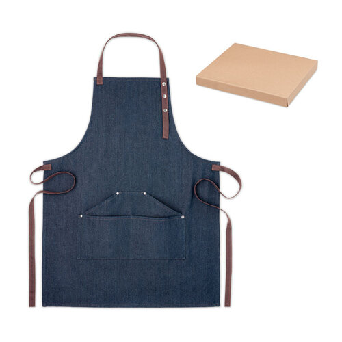Denim schort 240 gr/m² Denipur (MO6264) met logo
