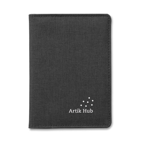 Paspoort etui, 2 tone Shieldoc (MO9107) met logo