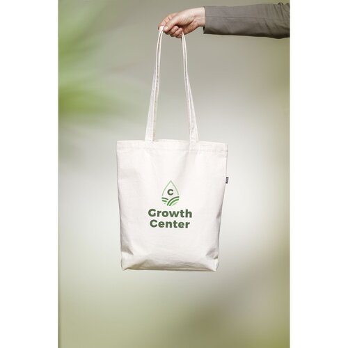 Boodschappentassen bedrukken Recycled Canvas Bag Natural winkeltas