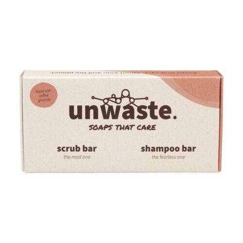 Unwaste Duopack Soap & Scrub bar