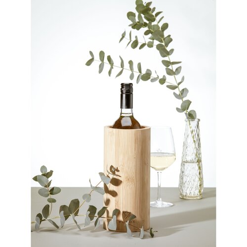 Bamboo Cooler wijnkoeler 269424 van FSC bamboe gegraveerd met logo