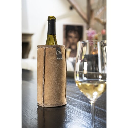 KYWIE Wine Cooler Camel Suede wijnkoeler