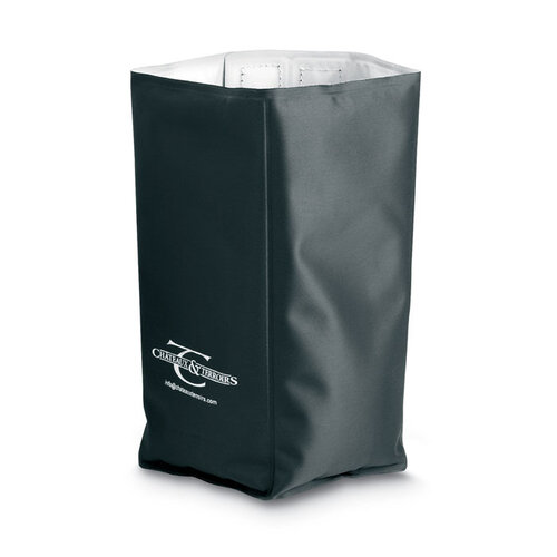 Terras zachte flessenkoeler IT3708 van polyester bedrukt met logo