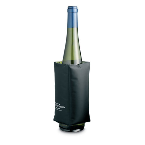 Terras zachte flessenkoeler IT3708 van polyester bedrukt met logo