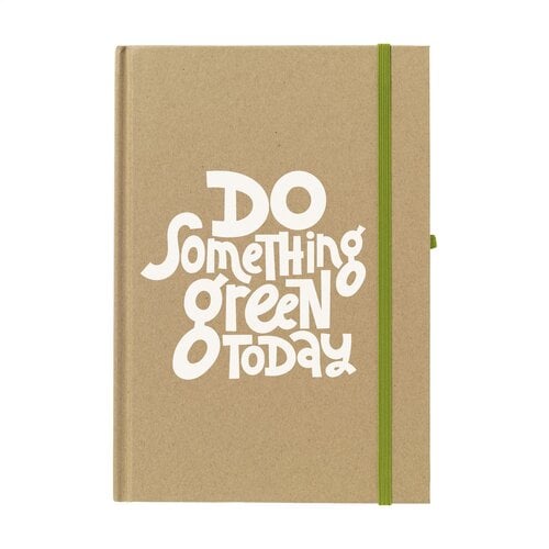A5 notitieboek gerecycled karton 260756 bedrukt met logo