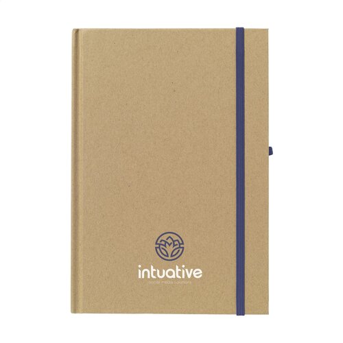 A5 notitieboek gerecycled karton 260756 bedrukt met logo