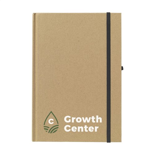 A5 notitieboek gerecycled karton 260756 bedrukt met logo