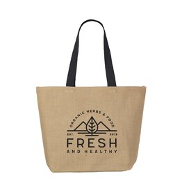 Elegance Bag jute shopper bedrukken met logo DeBle