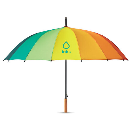 Regenboogparaplu Bowbrella (MO6540) met logo