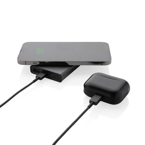 Terra RCS recycled aluminium 5000 mAh powerbank 5W draadloos P322.642