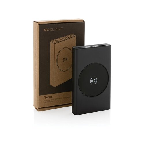 Terra RCS recycled aluminium 5000 mAh powerbank 5W draadloos P322.642