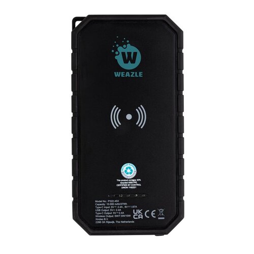 RCS recycled plastic solar powerbank 10W Wireless P322.451