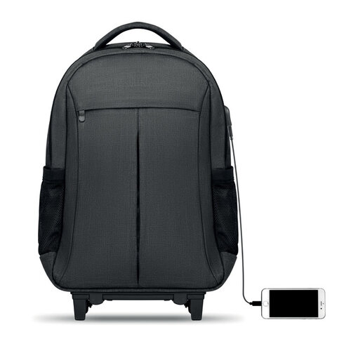 Stockholm 15 inch laptoprugtas trolley MO9179 bedrukt met bedrijfslogo