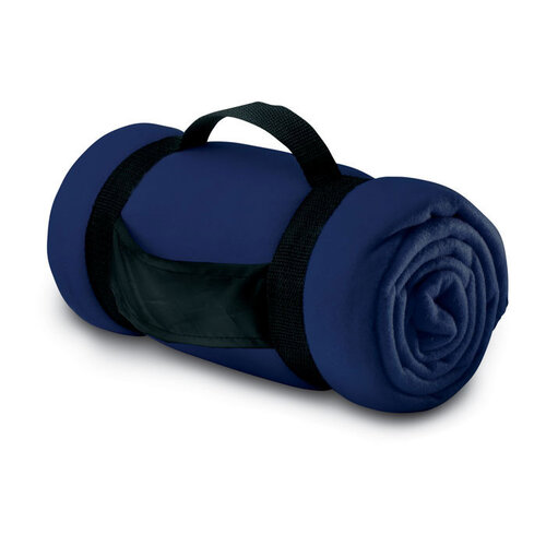 Stavenger fleece deken MO7245 met nylon draaghandvat en bedrukking van logo