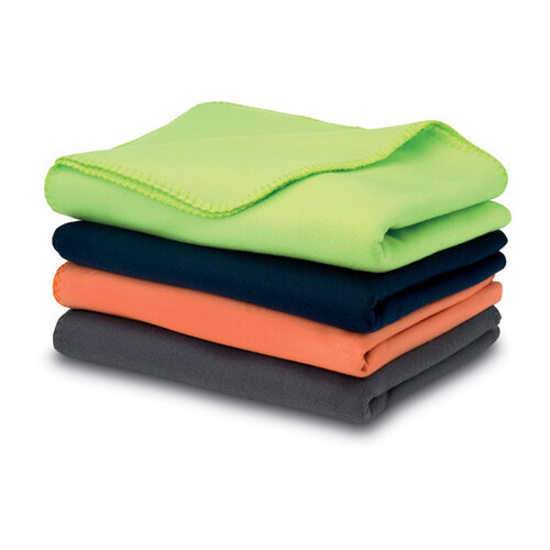 Stavenger fleece deken MO7245 met nylon draaghandvat en bedrukking van logo