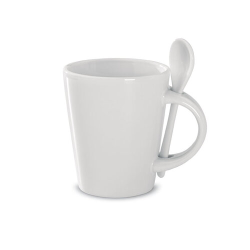 Subli mok met lepel 300 ml MO8442 met logo bedrukken DeBle