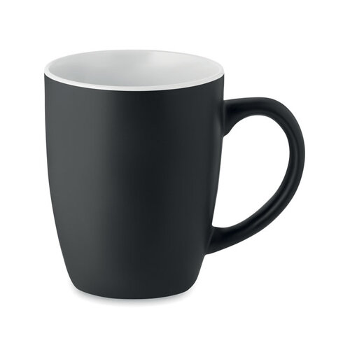 Tweekleurige mok 290 ml zwart Lim met logo bedrukken DeBle