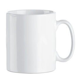 Sublim witte keramische sublimatiemok 300 ml MO8040 met full-colourlogo