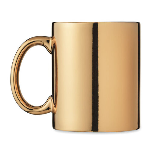 Keramische mok metallic 300 ml Holly (MO6607) met logo