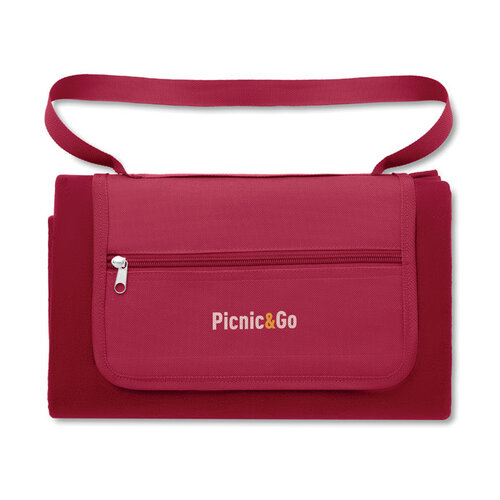 Goodtimes picknickkleed MO8822 van fleece met waterafstotende PEVA onderzijde en bedrijfslogo