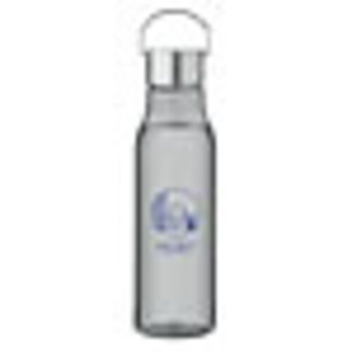 DeBle RPET waterfles 600 ml MO6976 met PP dop en draaghengsel bedrukt met logo