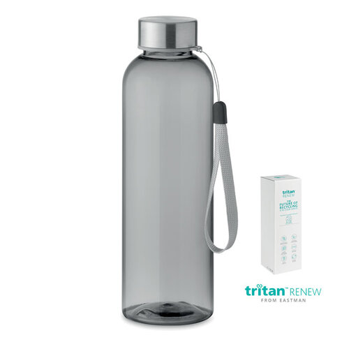 DeBle Tritan Renew™ fles 500 ml van BPA-vrij kunststof met RVS dop en logo, duurzame herbruikbare drinkfles
