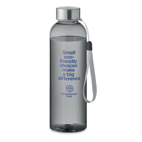DeBle Tritan Renew™ fles 500 ml van BPA-vrij kunststof met RVS dop en logo, duurzame herbruikbare drinkfles