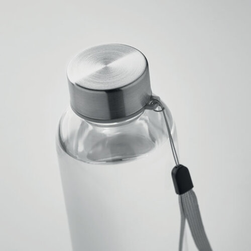 DeBle Tritan Renew™ fles 500 ml van BPA-vrij kunststof met RVS dop en logo, duurzame herbruikbare drinkfles