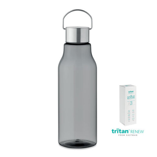 DeBle Tritan Renew™ fles 800 ml van BPA-vrij kunststof met RVS dop en logo, duurzame herbruikbare drinkfles