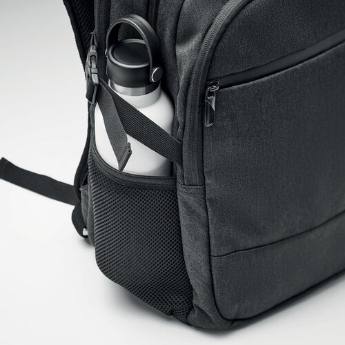 600D RPET 15 inch laptoprugzak MO2047 bedrukt met bedrijfslogo voor werk en reizen