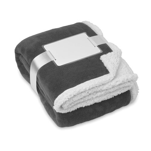 Zermatt Sherpa deken MO9089 van koraal fleece met warme Sherpa voering en bedrukbare kaart