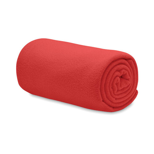Bogda RPET fleece deken MO6805 van gerecycled polar fleece met bedrukking van logo