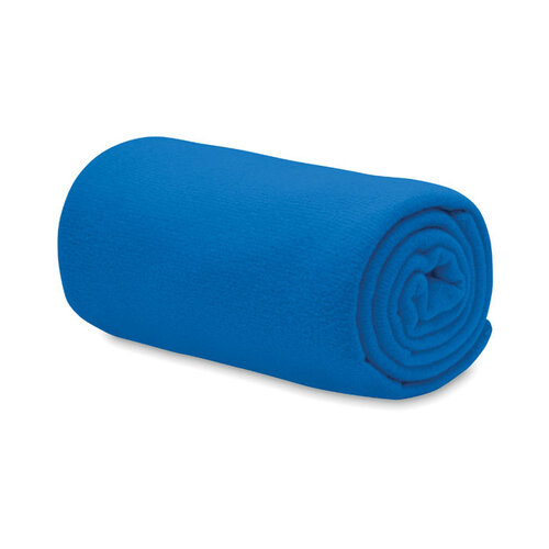 Bogda RPET fleece deken MO6805 van gerecycled polar fleece met bedrukking van logo