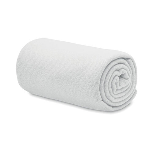 Bogda RPET fleece deken MO6805 van gerecycled polar fleece met bedrukking van logo