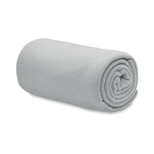 Bogda RPET fleece deken MO6805 van gerecycled polar fleece met bedrukking van logo