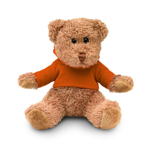 Johnny teddybeer met sweatshirt MO7375 bedrukken met logo DeBle