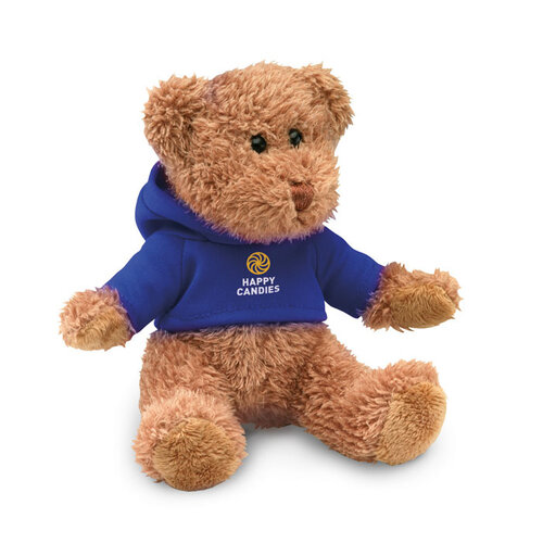 Johnny teddybeer met sweatshirt MO7375 bedrukken met logo DeBle