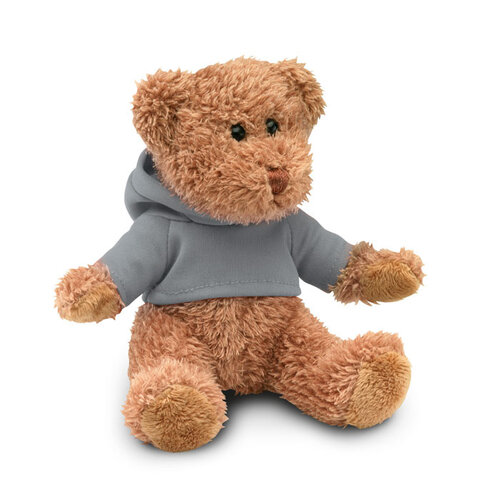 Johnny teddybeer met sweatshirt MO7375 bedrukken met logo DeBle