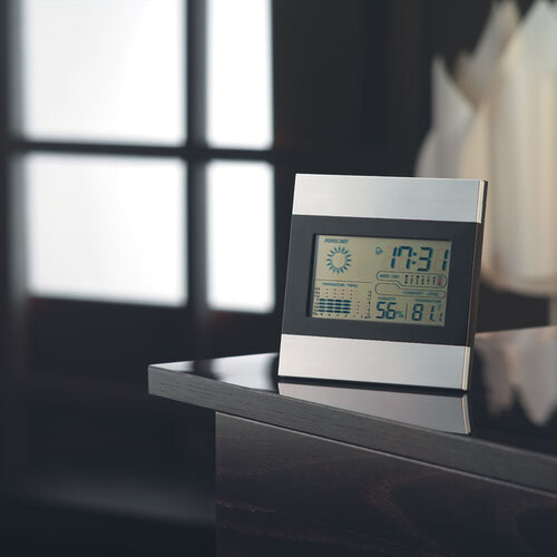 Weerstation en klok Ripper (IT3575) met logo
