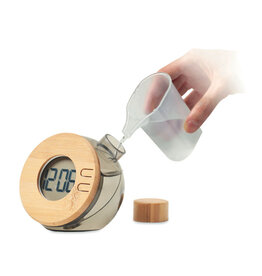 MO6865 Water bamboe LCD klok Droppy lux