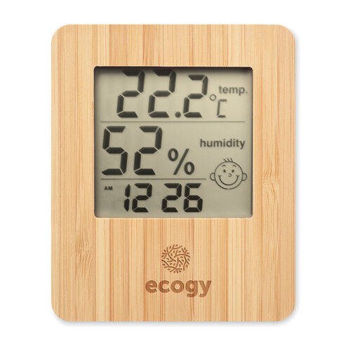 Bamboe weerstation Suncity (MO6562) met logo