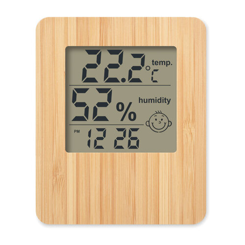 Bamboe weerstation Suncity (MO6562) met logo