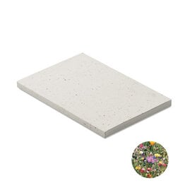 DeBle A5 notitieboekje van plantbaar zaadpapier MO2082 bedrukken met logo