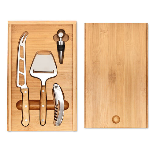 Kaas- en wijnset Wine&cheese (MO8416) met logo