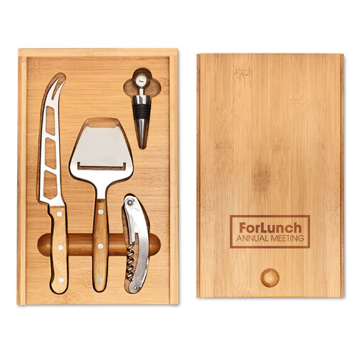 Kaas- en wijnset Wine&cheese (MO8416) met logo