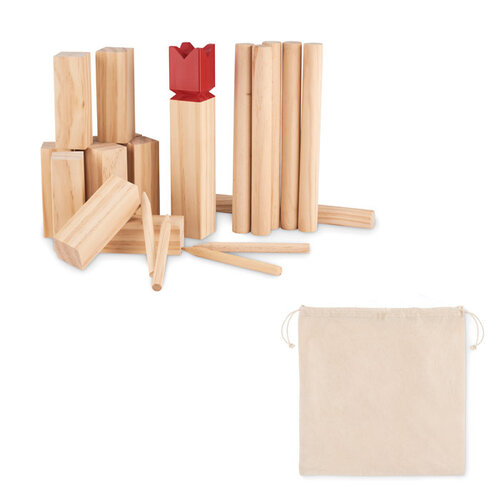 Houten werpspel King (MO6396) met logo