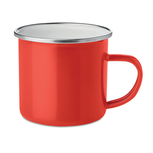 Emaille mok 350 ml vintage Plateado met logo bedrukken DeBle