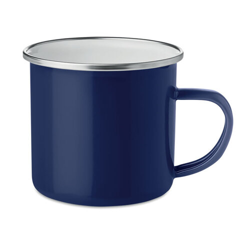 Emaille mok 350 ml vintage Plateado met logo bedrukken DeBle